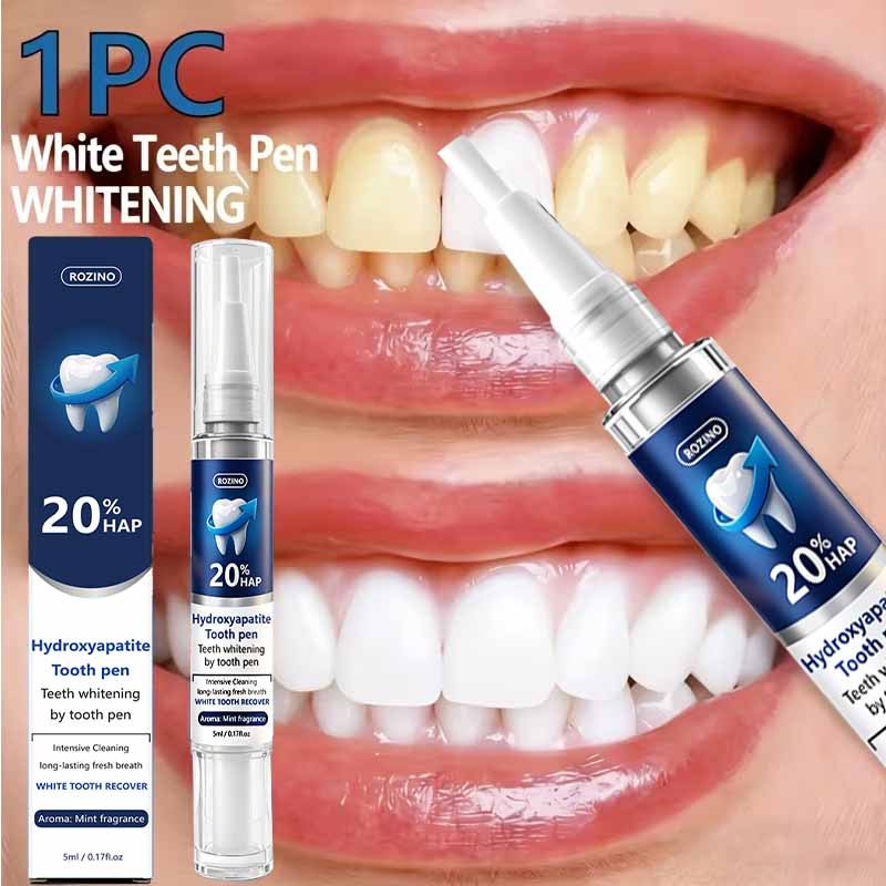 Teeth Whitening Pens - ปากกาฟอกสีฟันแบบออกฤทธิ์เร็ว ทำความสะอาดอย่างทรงพลัง ขจัดความเหลือง ฟอกฟันขาว ดูแลสุขภาพเหงือก ไม่ต้องล้างออก