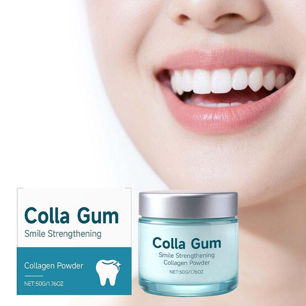 Teeth Whitening Near Me - ผงคอลลาเจนสำหรับฟัน ช่วยให้ฟันขาวขึ้น บรรเทาอาการเหงือกอักเสบ ขจัดคราบพลัค ลมหายใจสดชื่น ลดอาการฟันผุ