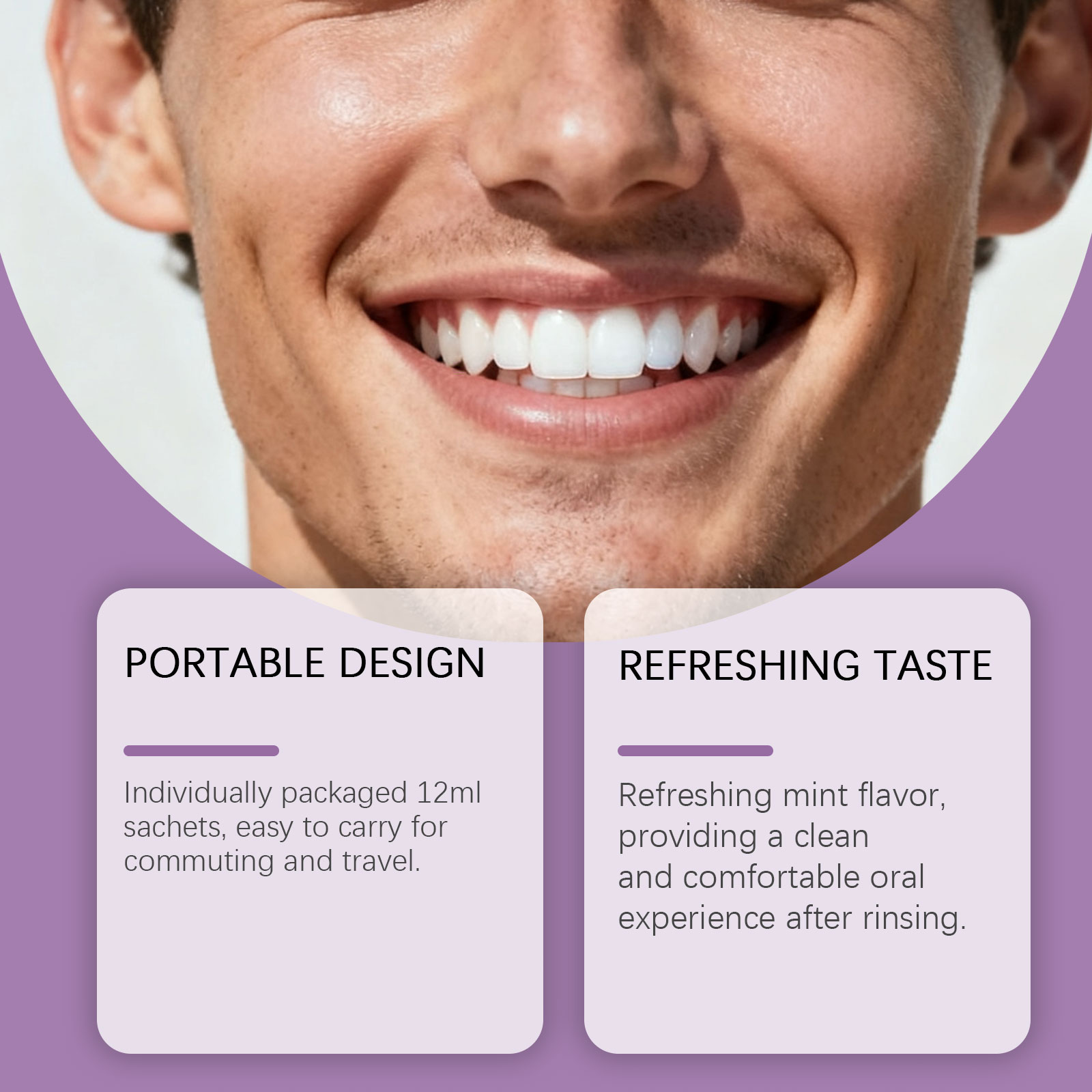 น้ำยาบ้วนปากสีม่วง ช่วยให้ฟันข - Teeth Whitening Mouthwash บทวิจารณ์และราคา