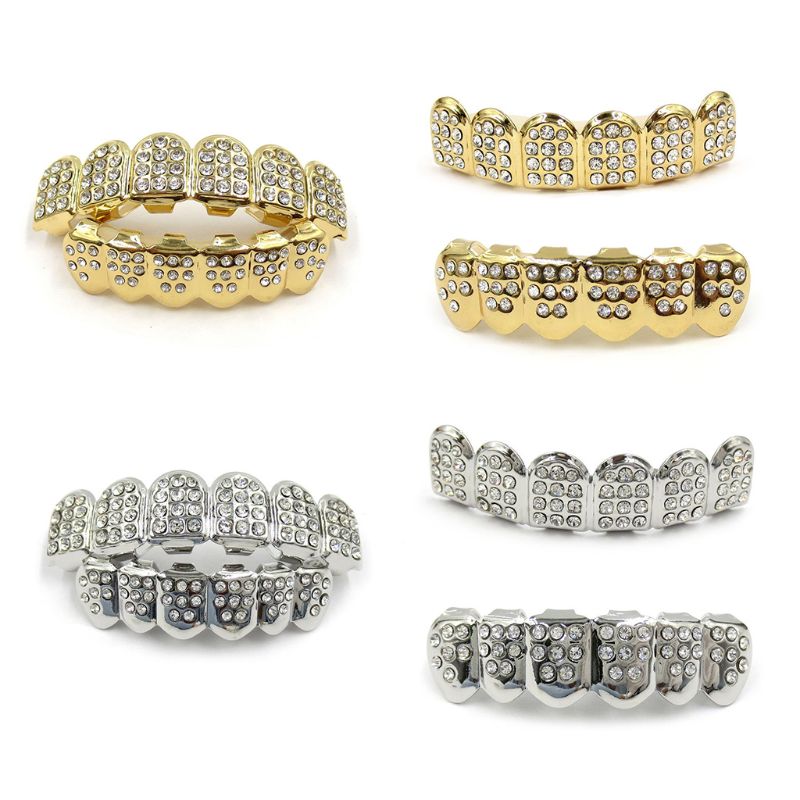 แฟชั่น HIPHOP ฟัน Braces ทอง/เ - Teeth Whitening Moulds บทวิจารณ์และราคา